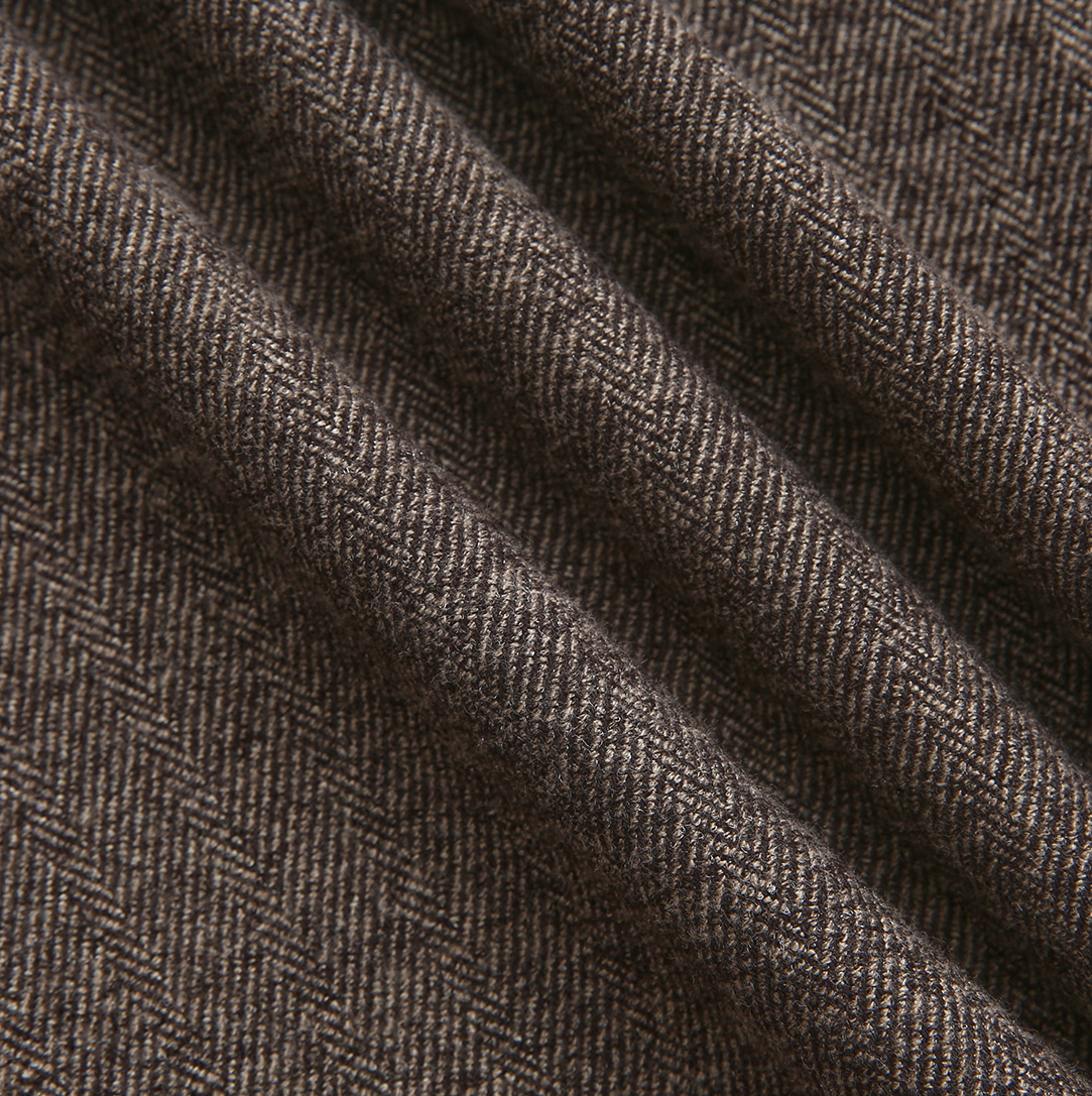 Marion Wool Herringbone Wrap Skirt