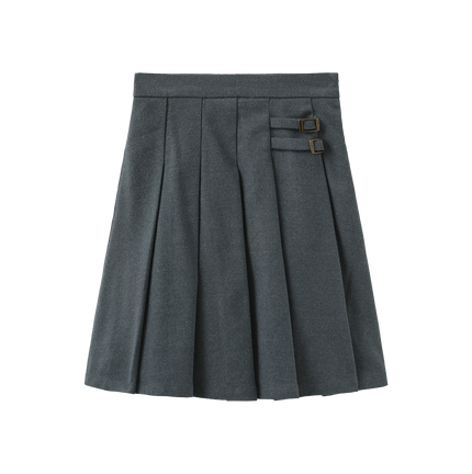 Poppy Wool Pleated Skirt