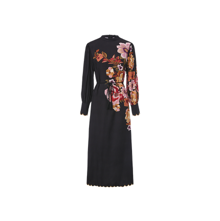 Flower Scalloped Dress