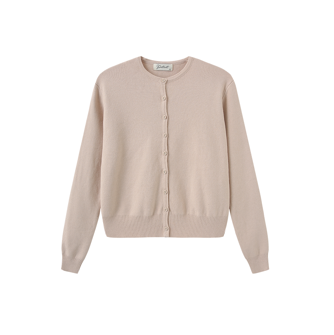 Basic Knit Button Cardigan