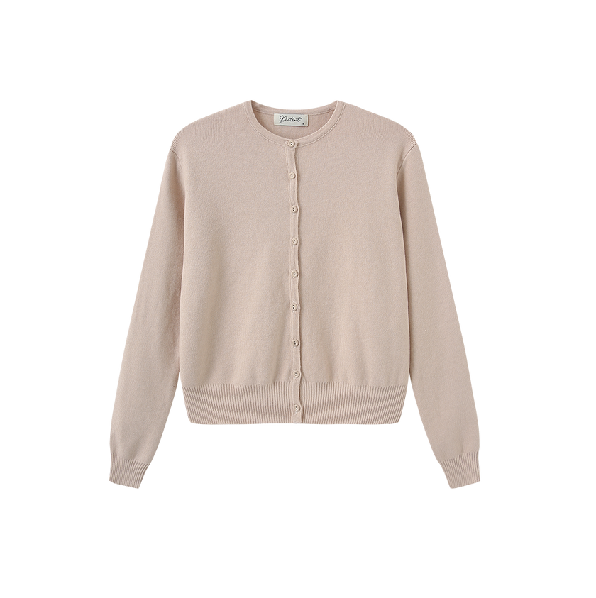 Basic Knit Button Cardigan