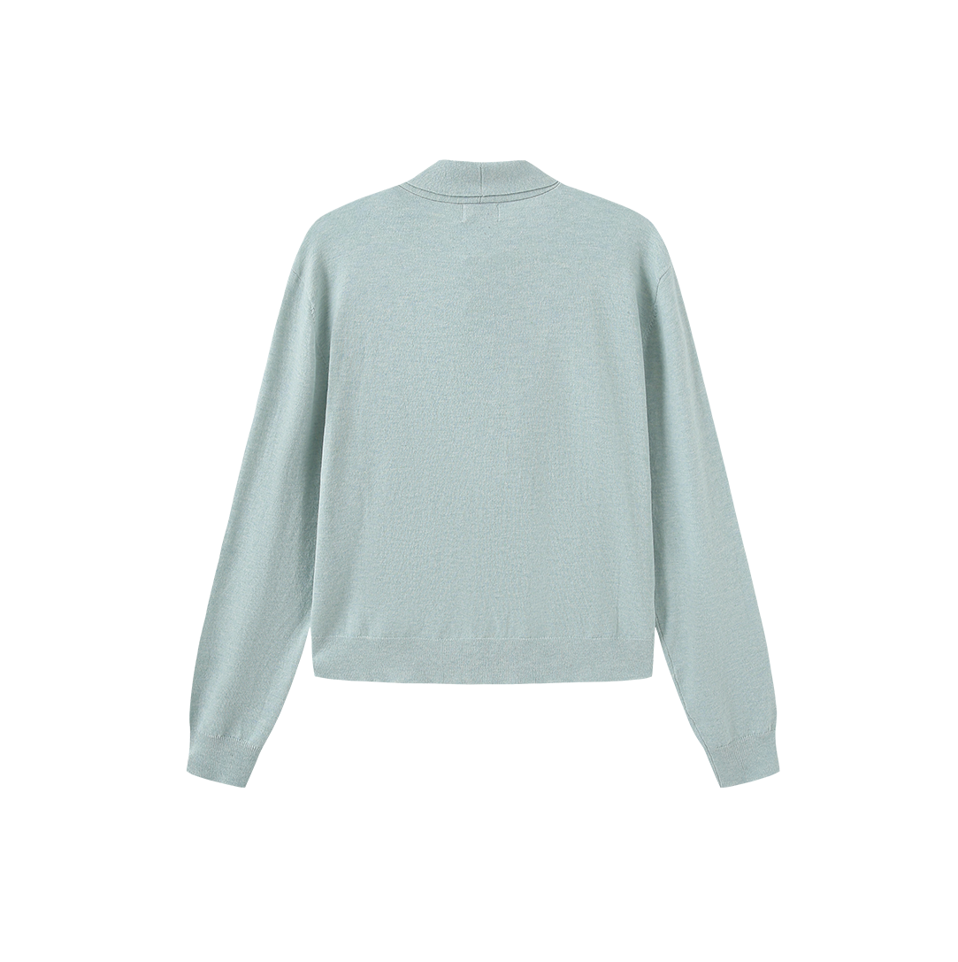 Knit Bow Neck Sweater