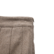 Wool Side Pleated Skirt