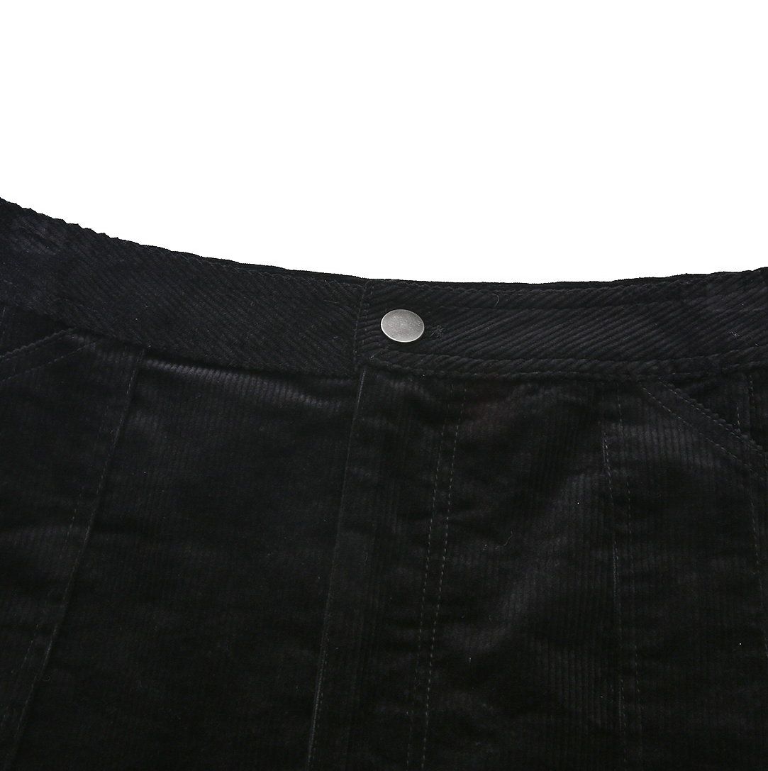 Corduroy Front Fly Skirt