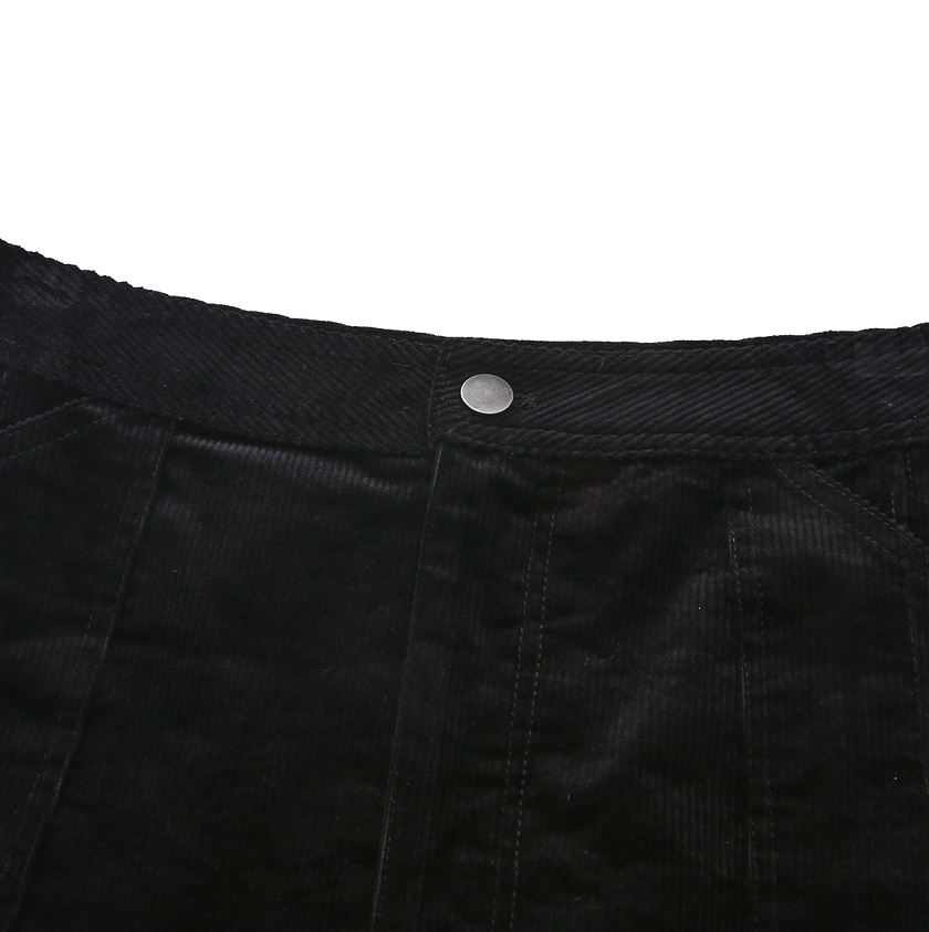 Corduroy Front Fly Skirt