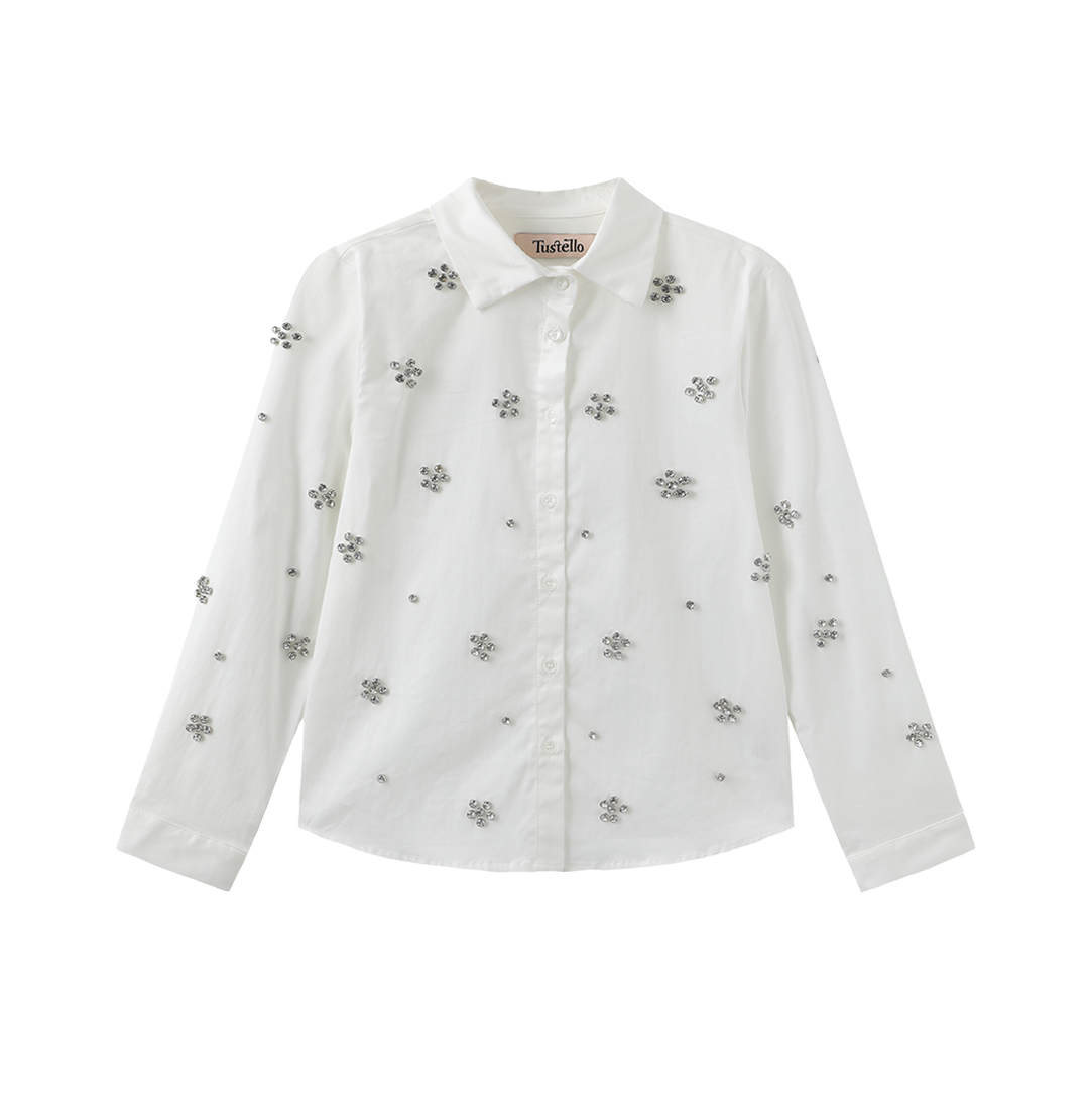 Poplin Blouse With Jewels