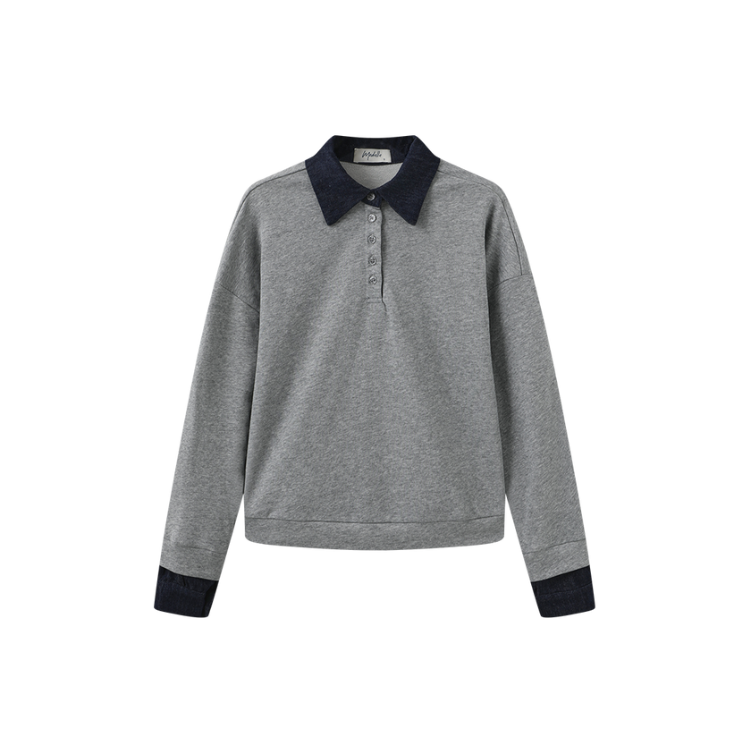 Sally Collared Sweatshirt