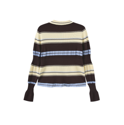 Ribbed Knit Stripe Top