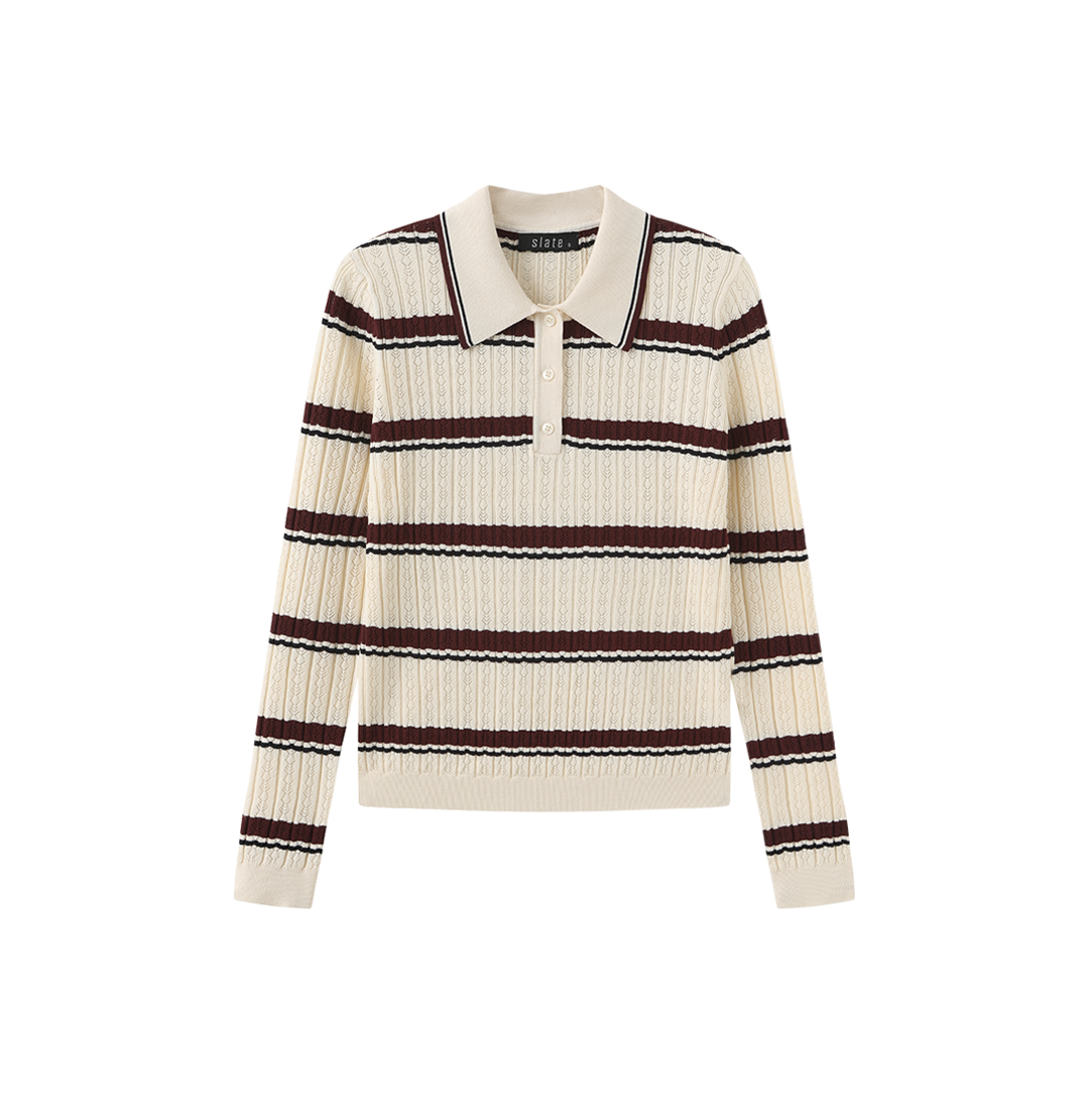Scallop Knit Polo