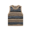 Stripe Mixed Knit Vest
