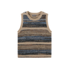 Stripe Mixed Knit Vest