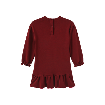 Half Stitched Heart Sweatshirt Dress
