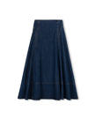 Denim Stitch Maxi Skirt