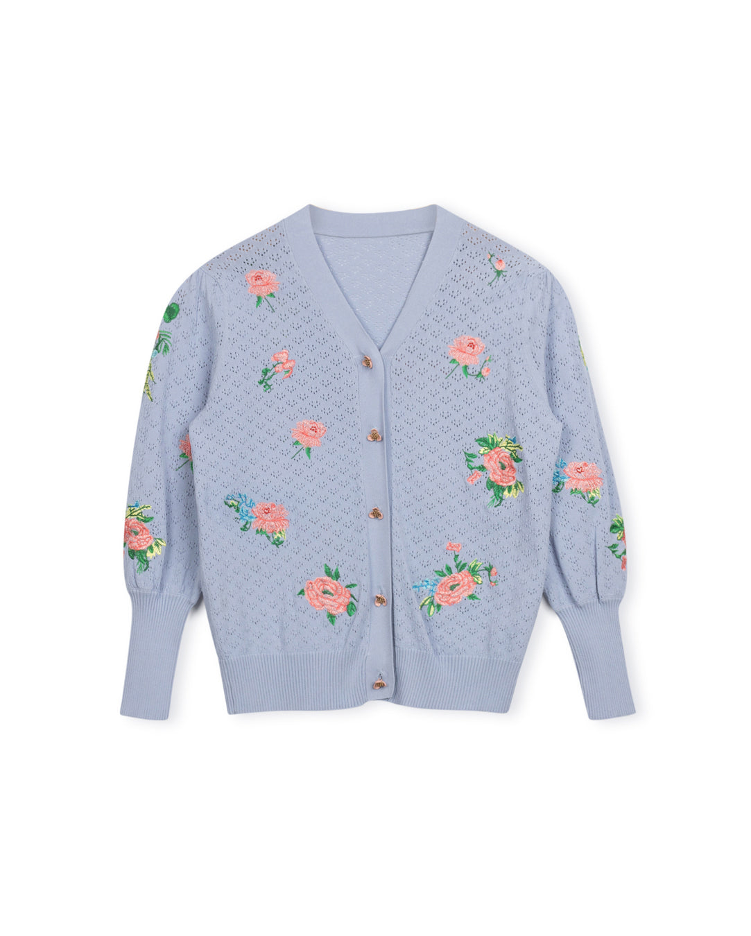 Enameled Button Detailed Cardi