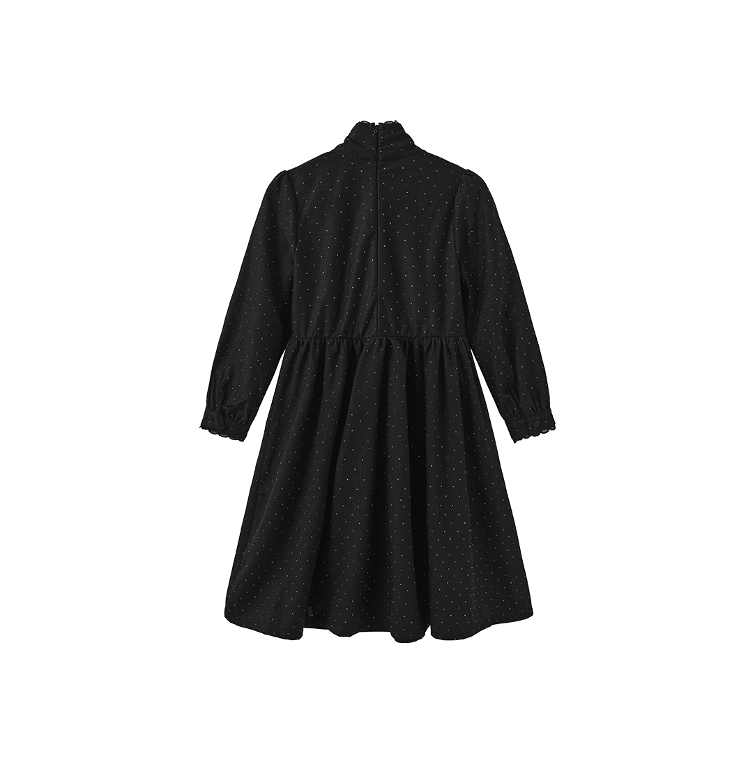 Small Dot Neck Tie Dress