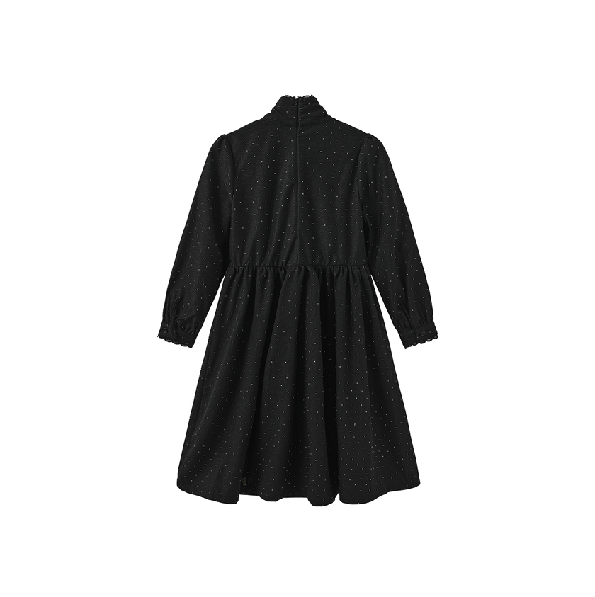 Small Dot Neck Tie Dress