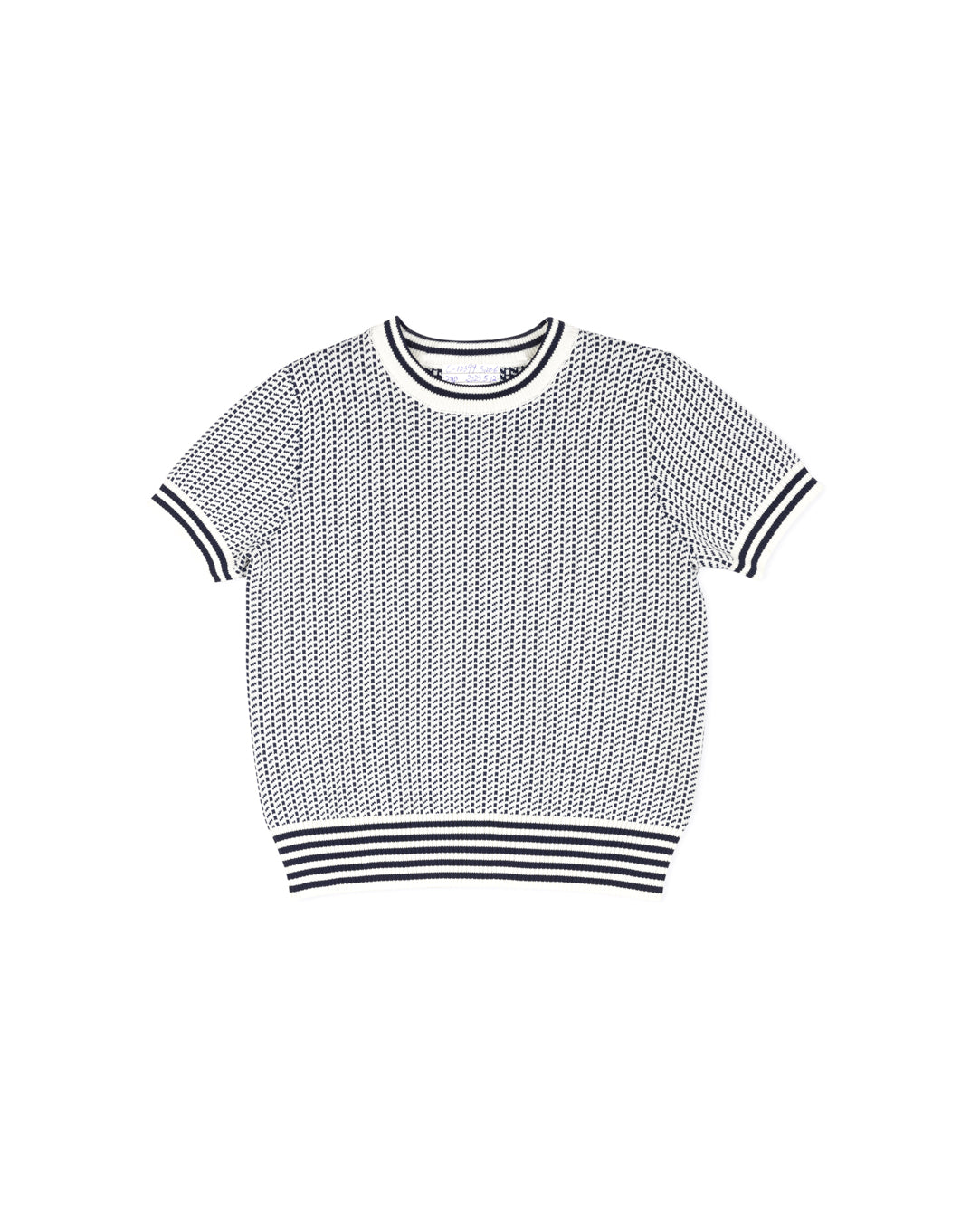Knit Striped Trimming Sweater