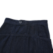 Side Button Tab Midi Skirt