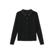 Cable Knit Contrast Fabric Cardigan