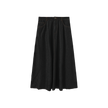 Denim Front Fly Midi Skirt