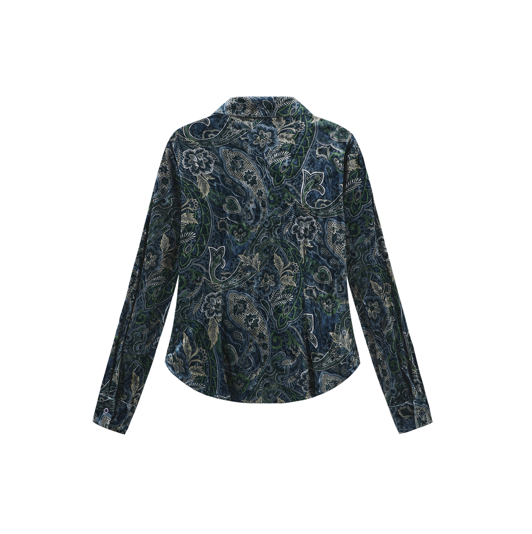Lena Velvet Winter Blouse