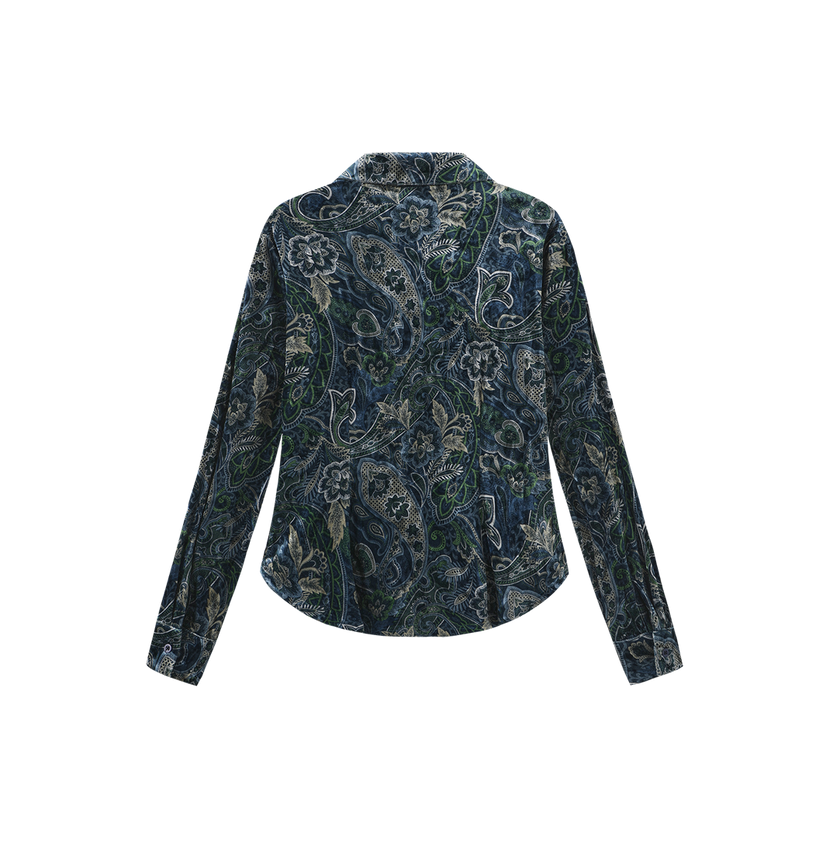 Lena Velvet Winter Blouse