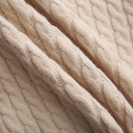 Cable Knit Bow Closure Cardigan
