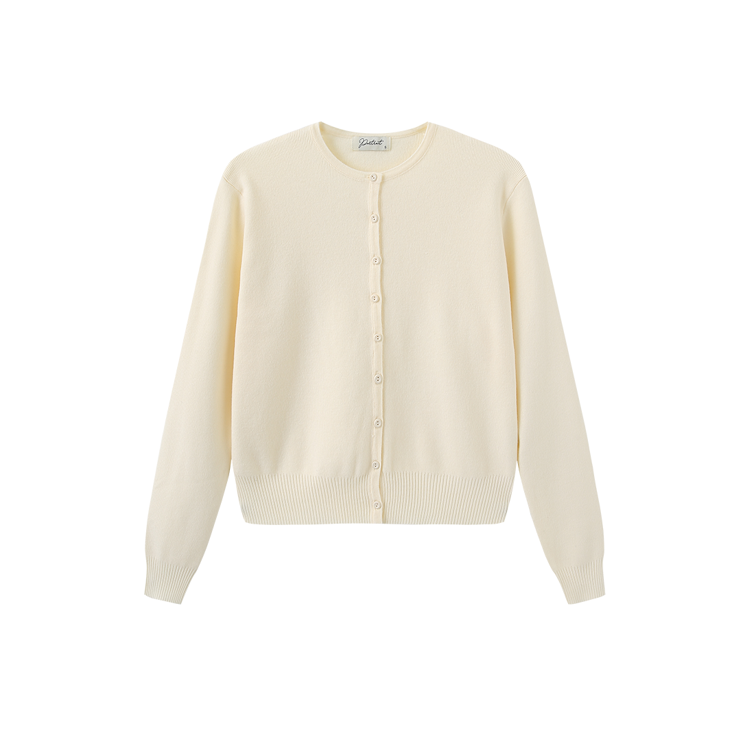 Basic Knit Button Cardigan