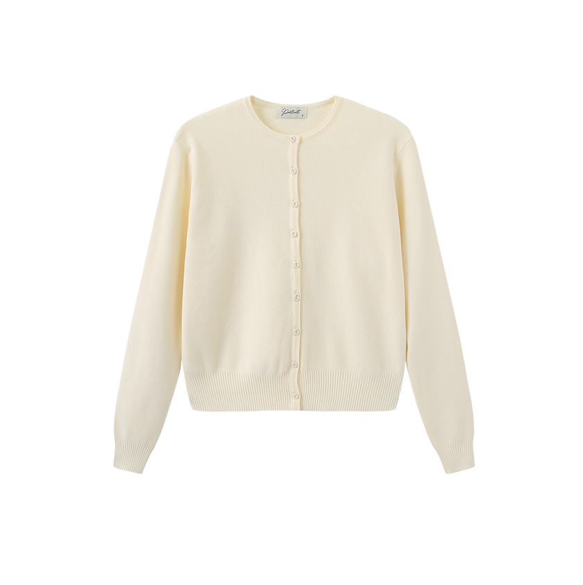 Basic Knit Button Cardigan