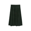 Corduroy Combo Pleated Skirt