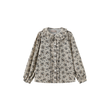 Poppy Embroidered Flower Blouse