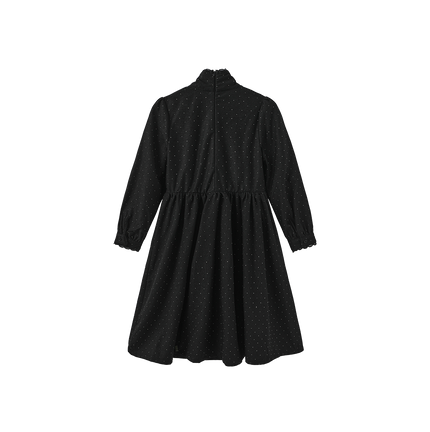 Small Dot Neck Tie Dress