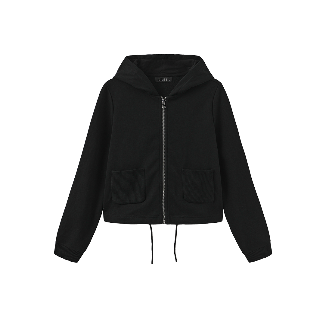 Drawstring Zip Up