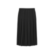 Silk Double Pleat Skirt