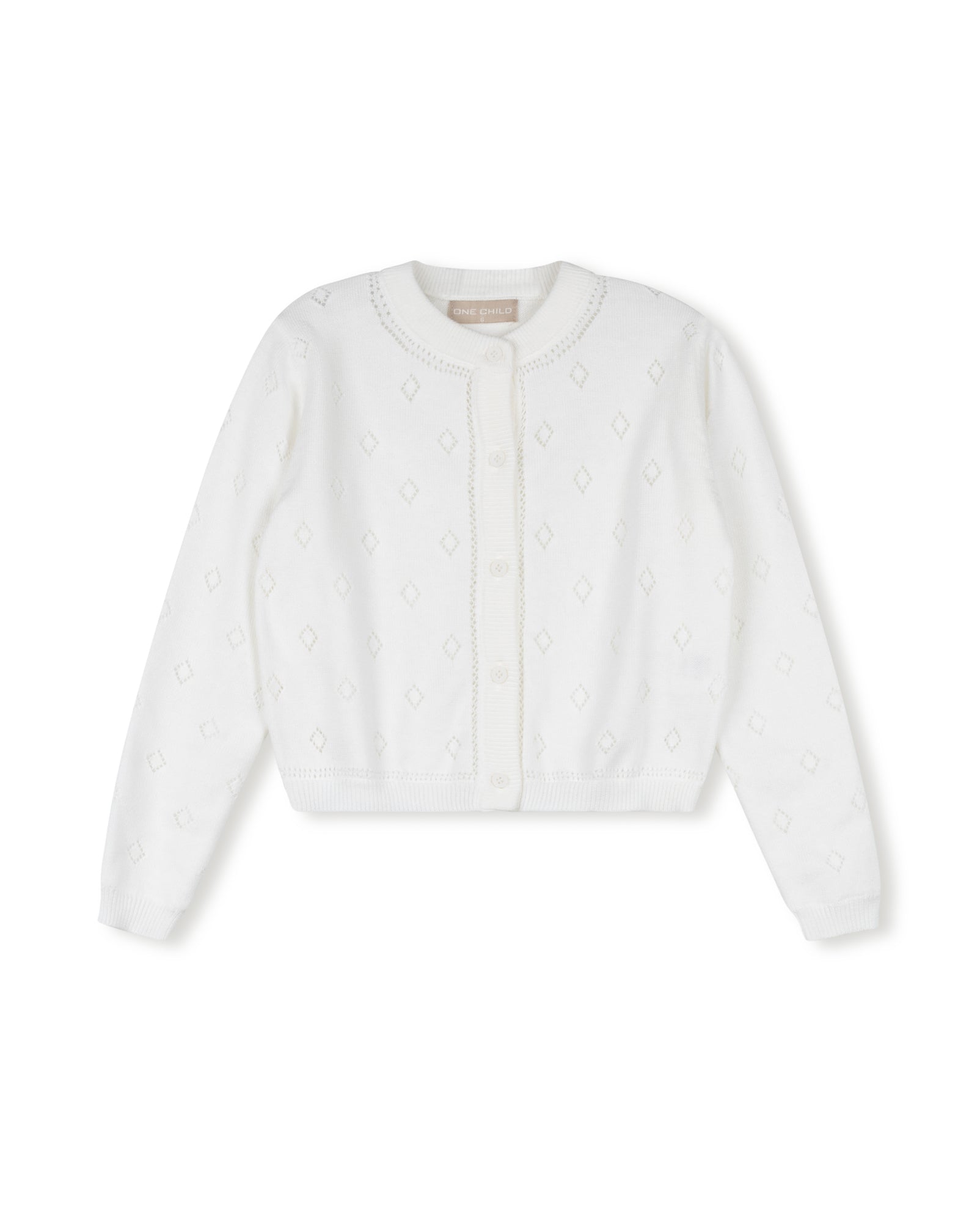 Tip Pointelle Cardigan