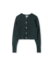 Mohair Flower Button Cardigan