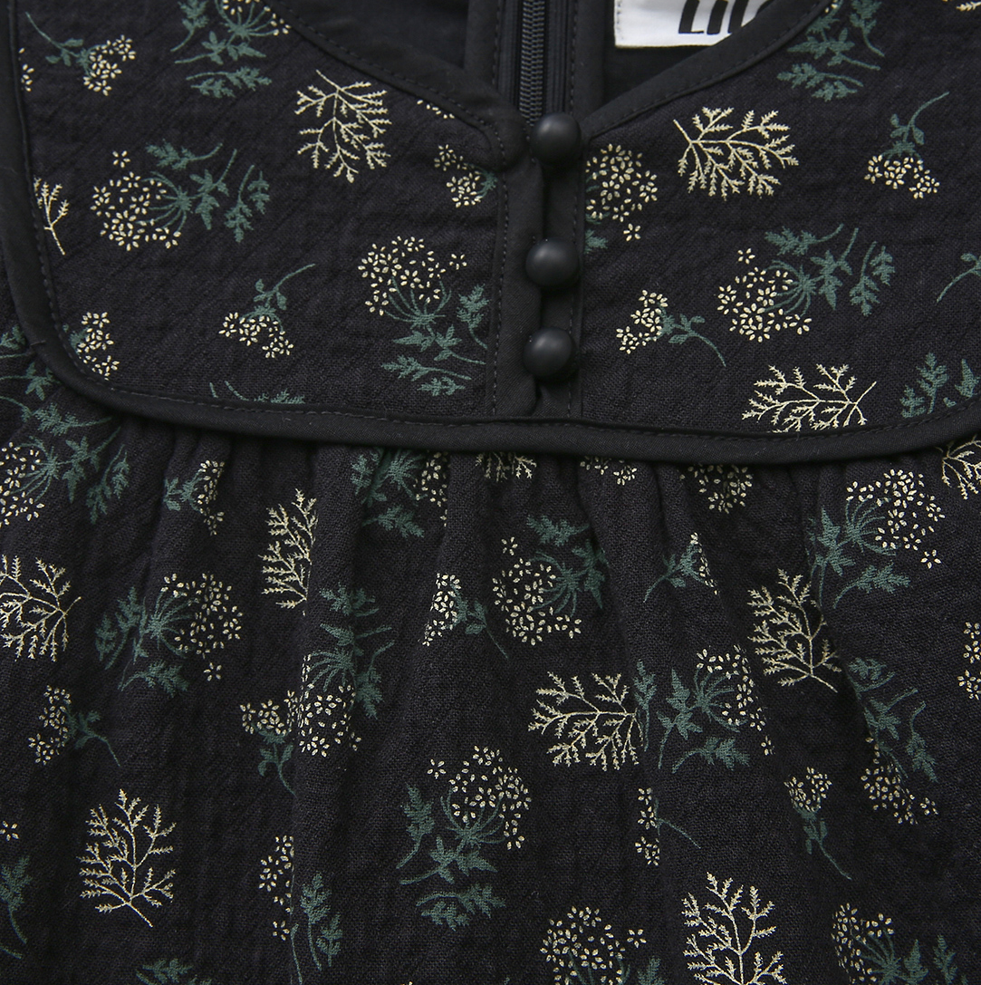 Soft Quilted Floral Dress
