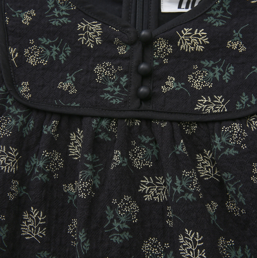 Soft Quilted Floral Dress