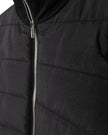 Puffed Front And Knit Sleeves Jacket