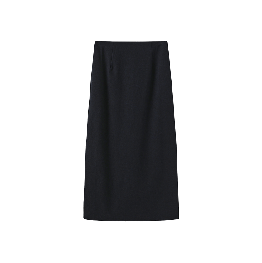 Straight Wool skirt