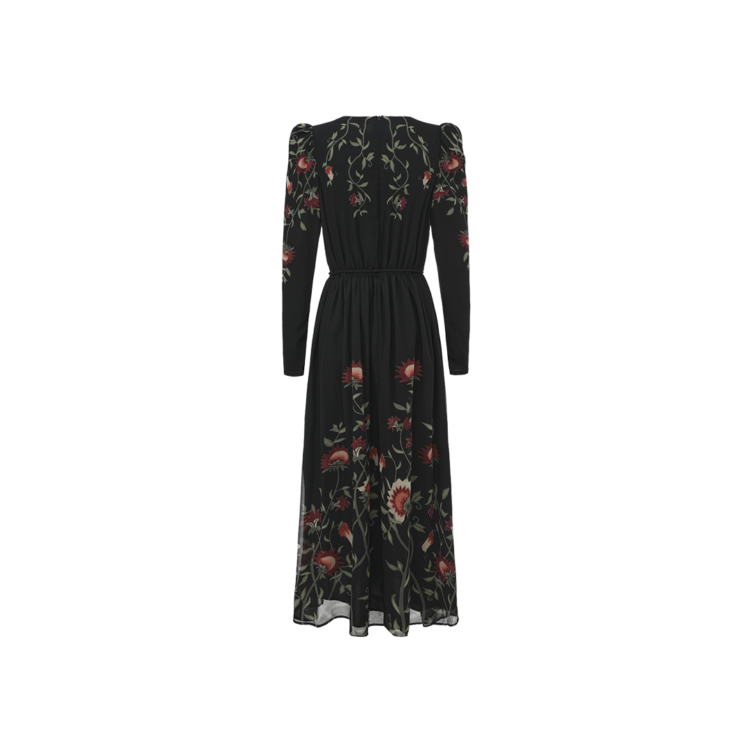 Printed Detailed Maxi Dress