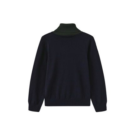 Tanvi Contrast Neck Turtleneck