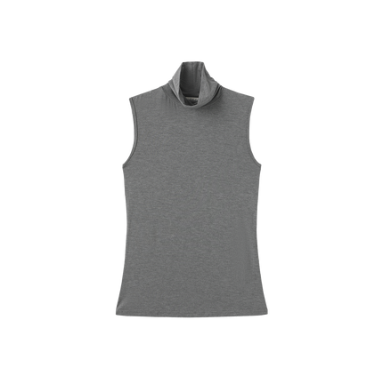 Sleevless Model Turtleneck