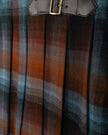 Pleated Plaid Buckle Skirt