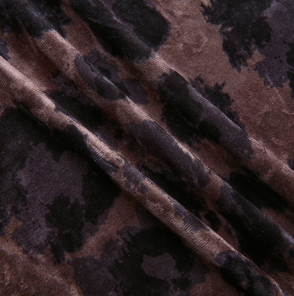 Velour Lepoard Turtleneck