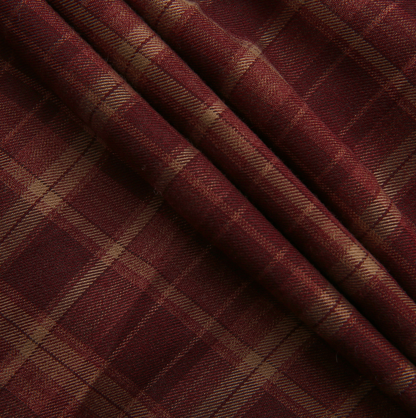 Buckle Plaid Wrap Skirt