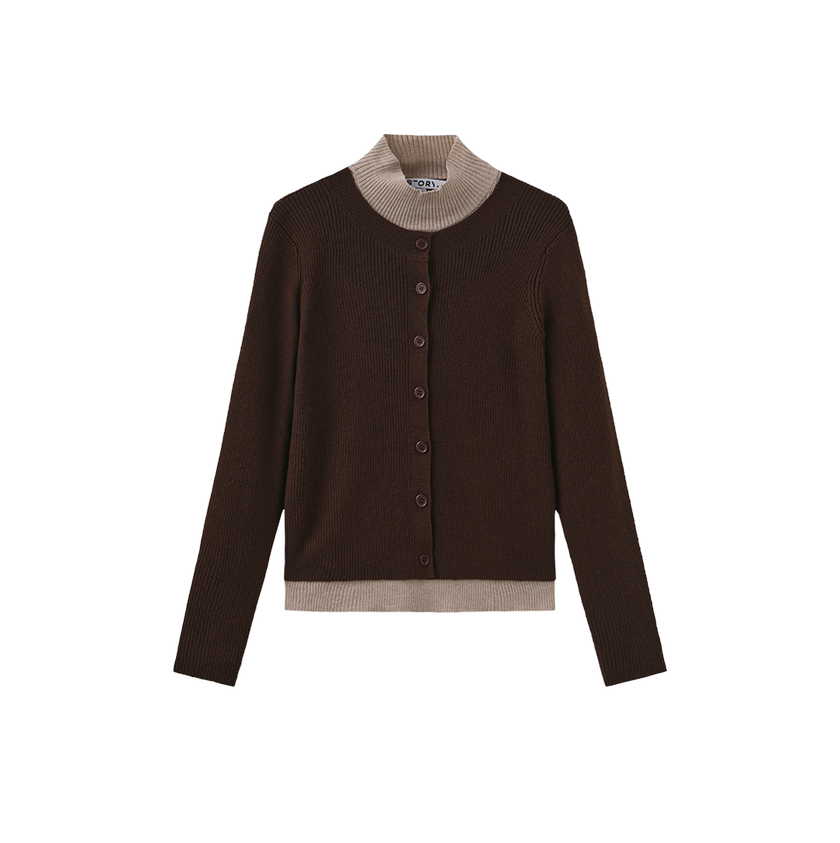 Contrast Tank Cardigan