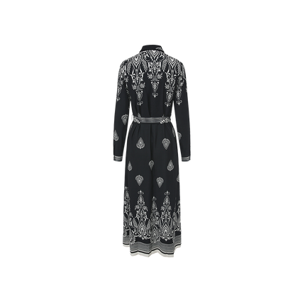 Belted Printed Dress