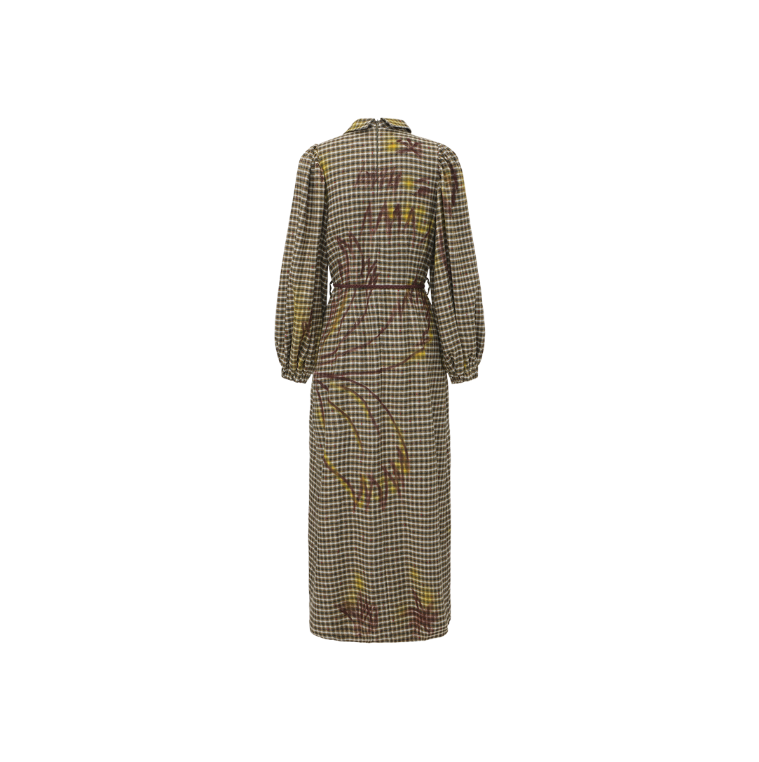 Checked Printed Maxi Dress