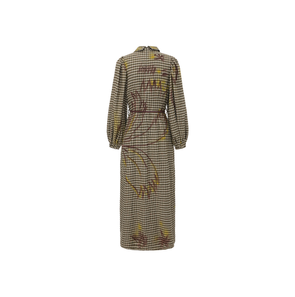 Checked Printed Maxi Dress